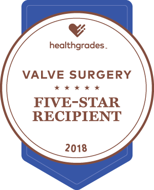HealthGrades Five Star for Valve Surgery Award