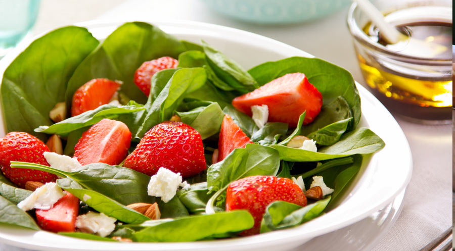 Spinach and Strawberry Salad with Vidalia Onion Dressing